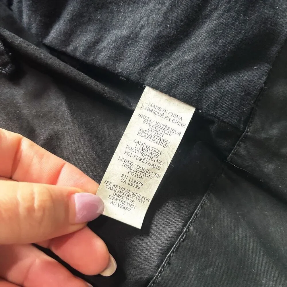 Helmut Lang Waxed Parka Trench Coat Size M